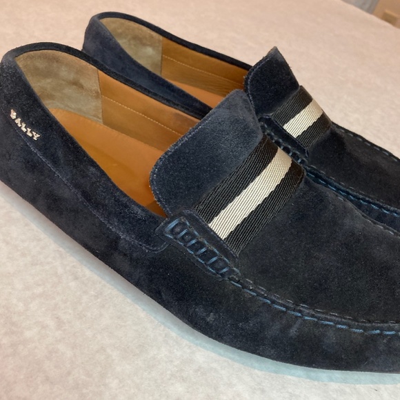 Bally Pearce Men’s Suede Drivers Blue 11.5 - Picture 8 of 9